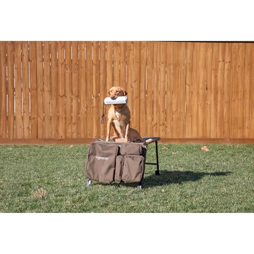 Image of Momarsh Final Stand Dog Adjustable Training Platform & Storage Panel | Hunting Stand | Elevated Pet System for Place, Agility & Steadiness | Dog Trainer System | Mesh Bottom Mud Feet | 150lb Capacity