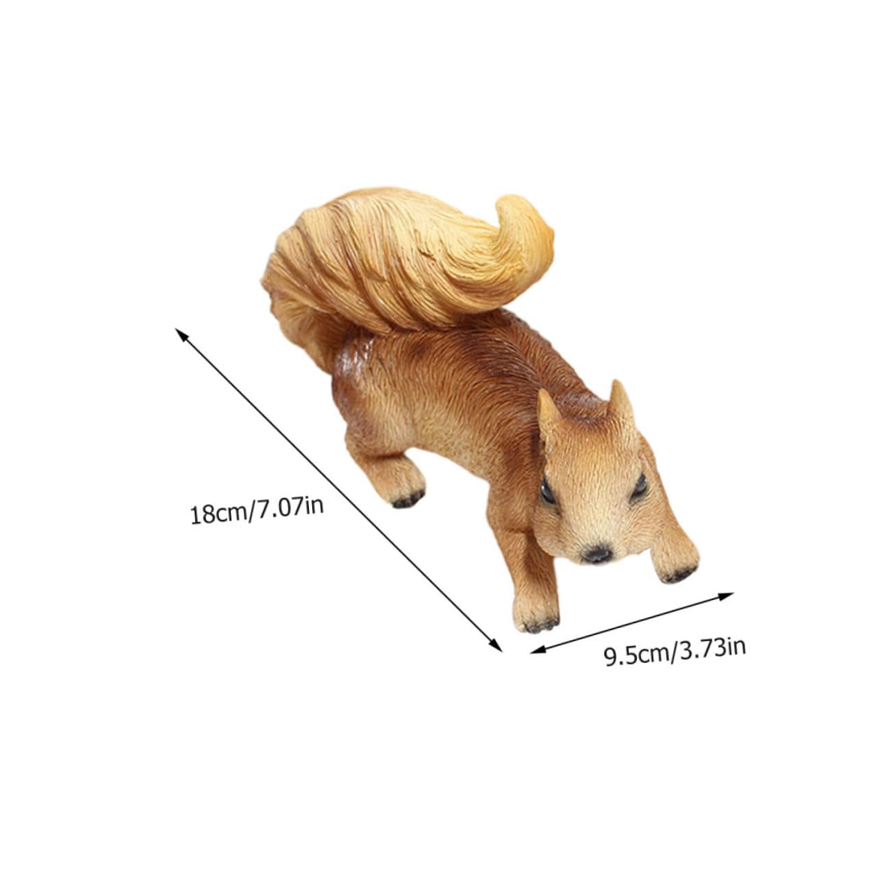 Eichhörnchen Dekor aus Kunstharz 2 Stück für Garten und Zuhause