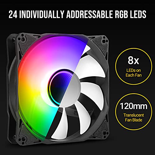Antec Rgb Fans, 120Mm Fan, Rgb Case Fans, Pc Fans, 3-Pin 5V Addressable Rgb Fans, Infinity Series 5 Packs #TOP2