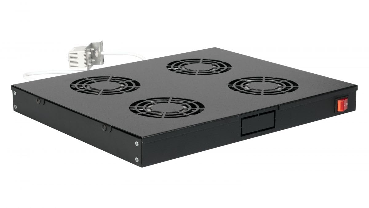Equip Module Ventilateur 19" pour Armoire Serveur 4 Ventilateurs RAL9005