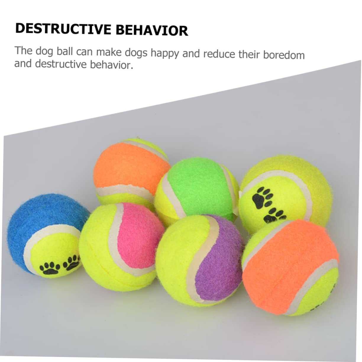 Toyvian 16piezas Juguetes De Pelota Portátiles para Perros Pequeños Balones De Tenis Juguetes De Goma Duradera