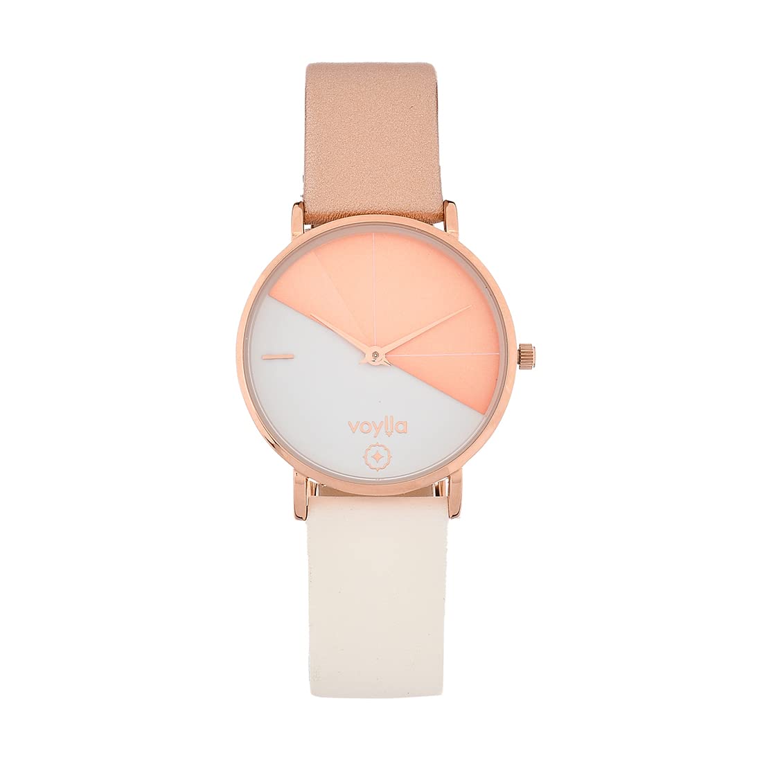 Voylla Gold Printed Dial Leather Bracelet Style Straps Analogue Quartz Movement Ladies Watch for Women and Girls (B0BT83QJT5) Amazon Price History, Amazon Price Tracker