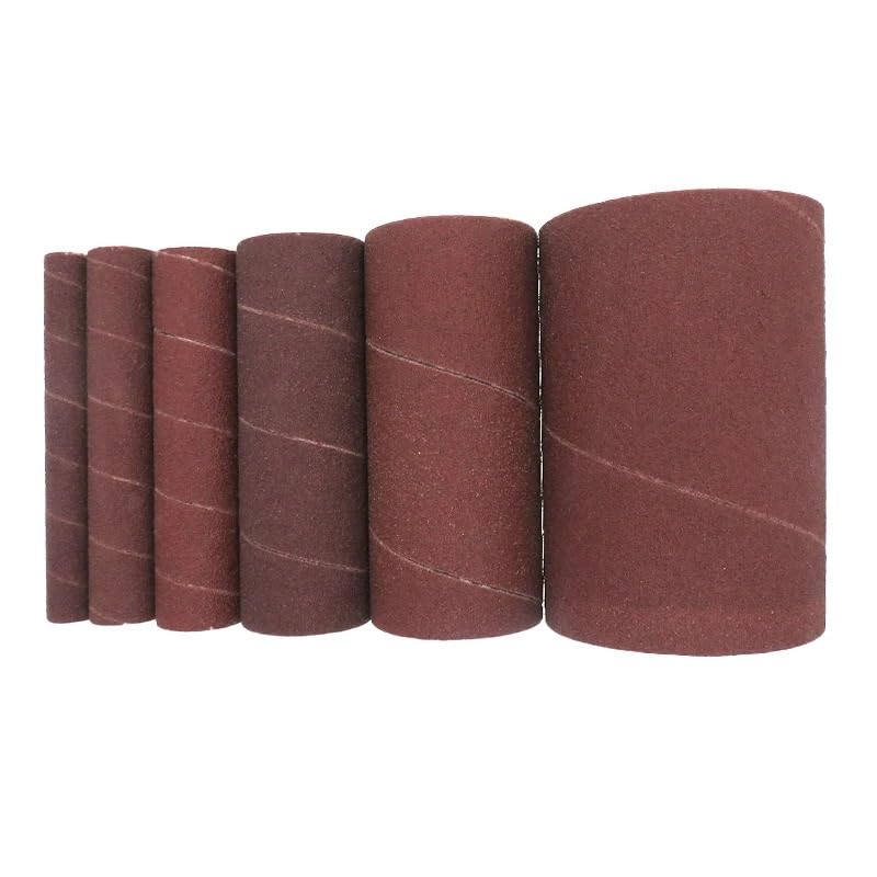 Banda De Lija Manguitos de lijado husillo, 6 piezas, grano 80-240 | Papel de lija for eliminación de material Lijado Renovación de superficies(6 PCS 80grit)