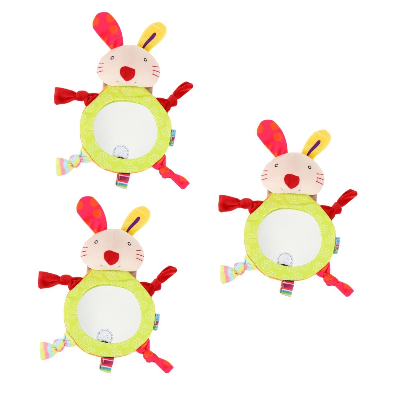 TOYANDONA 3pezzi Specchietto Retrovisore Per Auto Specchio Di Osservazione Sicuro e Resistente Materiale Design Pratico Per Seggiolini Auto Facile Montaggio e Visibilità Ottimale Per