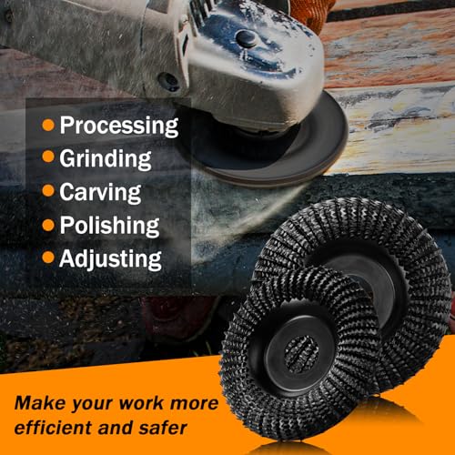 Firmoath MDSLP115 Wood Carving Disc 4 Inch,Wood Stump Grinder,Angle Grinding Wheel thumb #5