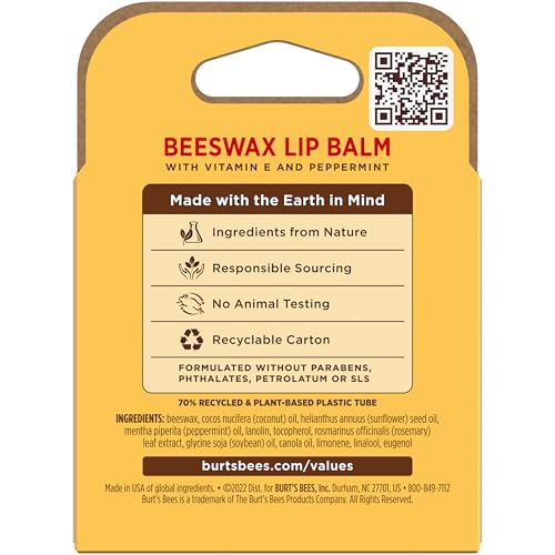 Burt's Bees 100% Natural Moisturizing Lip Balm (Original Beeswax) - image 8