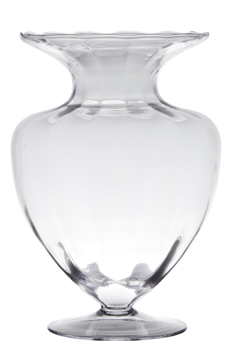 Glasvase Noble bauchig rund H. 33cm D. 23,5cm transparent Glas Hakbijl
