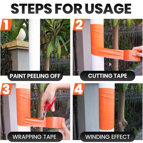 Image of ADHES Orange PVC Pipe Wrap Tape, 2 Inch X 36 Yds