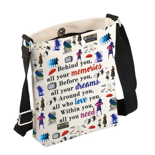 FEELMEM M Musical Inspired Gift Behind You All Your Memories M Theatre Lover Crossbody Purse Shoulder Bag