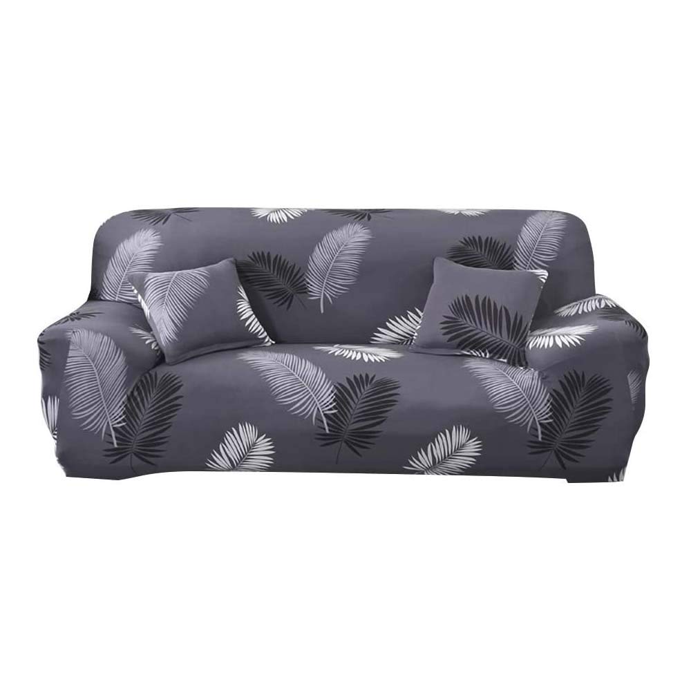 NICO SEE WONDER Stretch Sofa Cover 2 Seater Sofa Loveseat Slipcover Elastic Polyester Spandex Slipcover Sofa Couch Cover Protector with One Pillow Cover for Kids Pets Home Decor