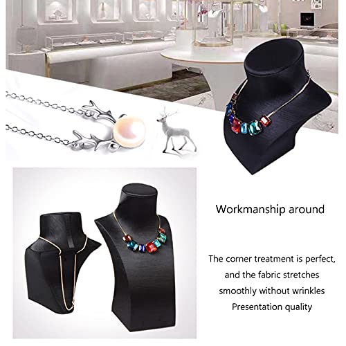 Guowei Neck Mannequins, Pendant Necklace Display Model, Jewelries Prop Place Rack For Jewelries Store Glass Cabinets, 3 Sizes (Color : Black, Size : Large) #TOP6