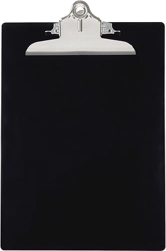 Saunders Portapapeles de plástico reciclado, negro (21603)