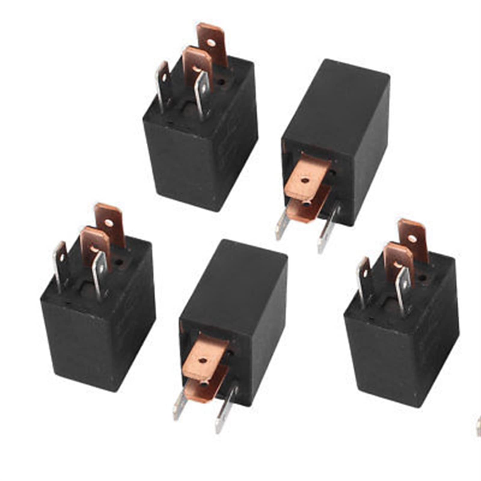 DC 12V 40A Rated Current 1NO SPST 4 Pins Car Automotive Alarm Relay 5pcs