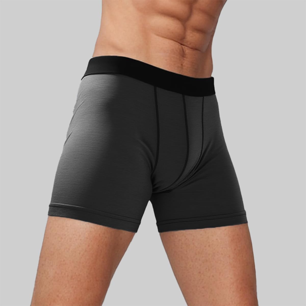 Men’s 100% Merino Wool Boxer Briefs – Breathable Underwear for Hiking, Travel & Outdoor Activities - Image 3