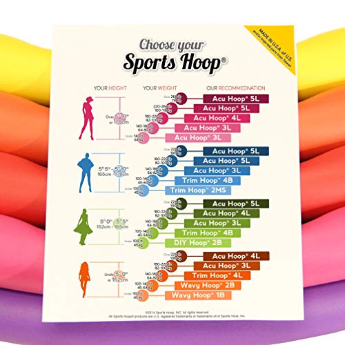 Weighted Hula Hoop, ACU Hoop 2S - 1.5 lb Small, Fitness Exercise Sports Hoop (Rainbow Colors) — view 5