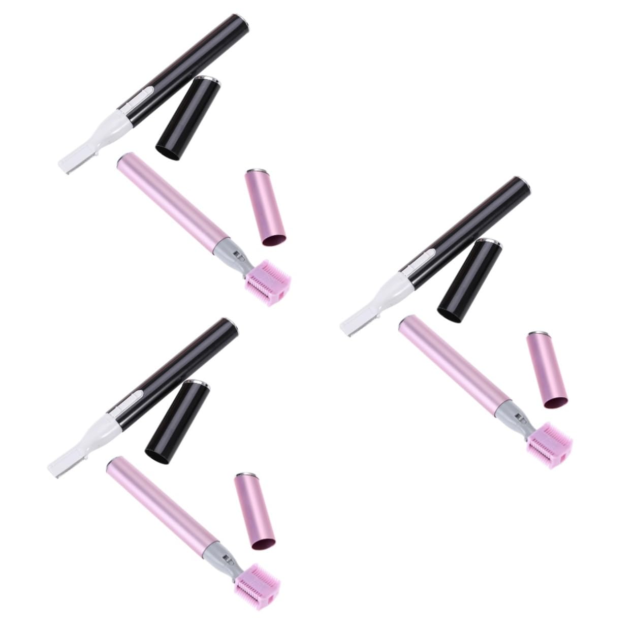 VALICLUD 3 Series Recortador De Cejas Removedor De Pelo Depilación Facial Para Mujeres Depilador De Cejas Corte De Ceja Recortadora De Cejas Electrica 2 Piezas X 3