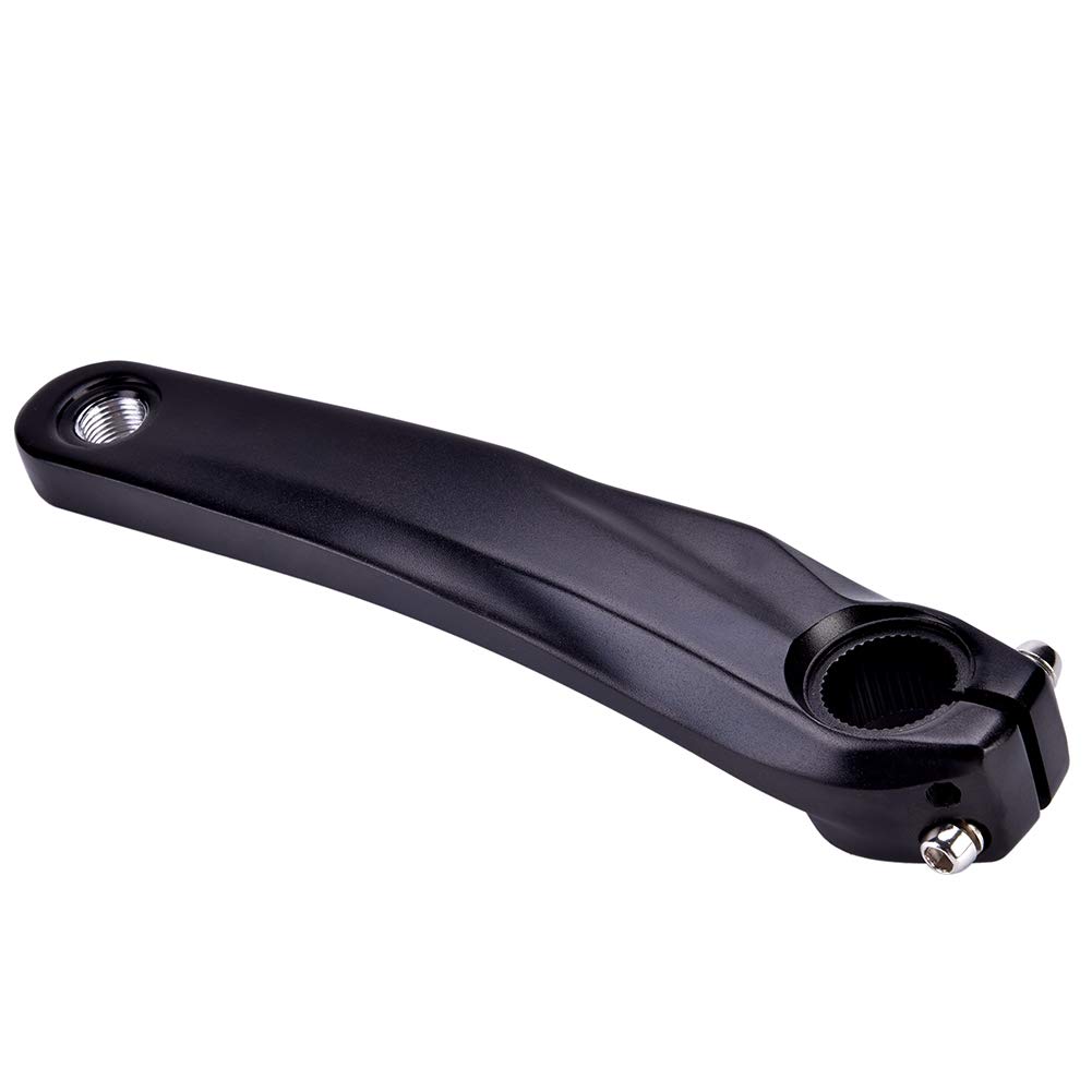 Germerse Bicycle Crank Arm For 590 610 SLX XT Crankset, Replacement Left Hand Crank Arm For Aluminum Alloy for Mtb Road Mountain Bicycle (Black)
