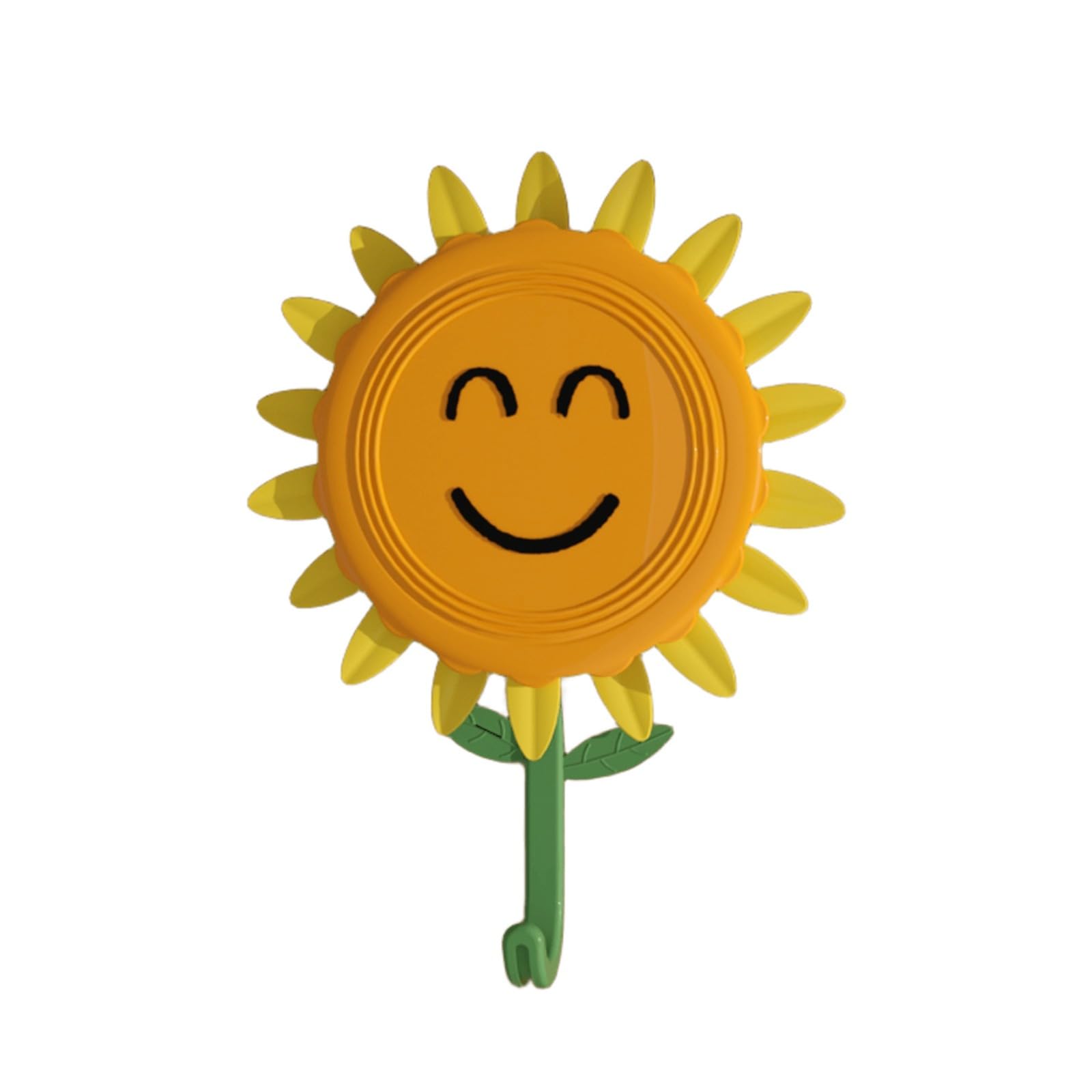 Moedweuo 4Pcs Sunflower Wall Hook, Decorative Retractable Coat And Towel Hook