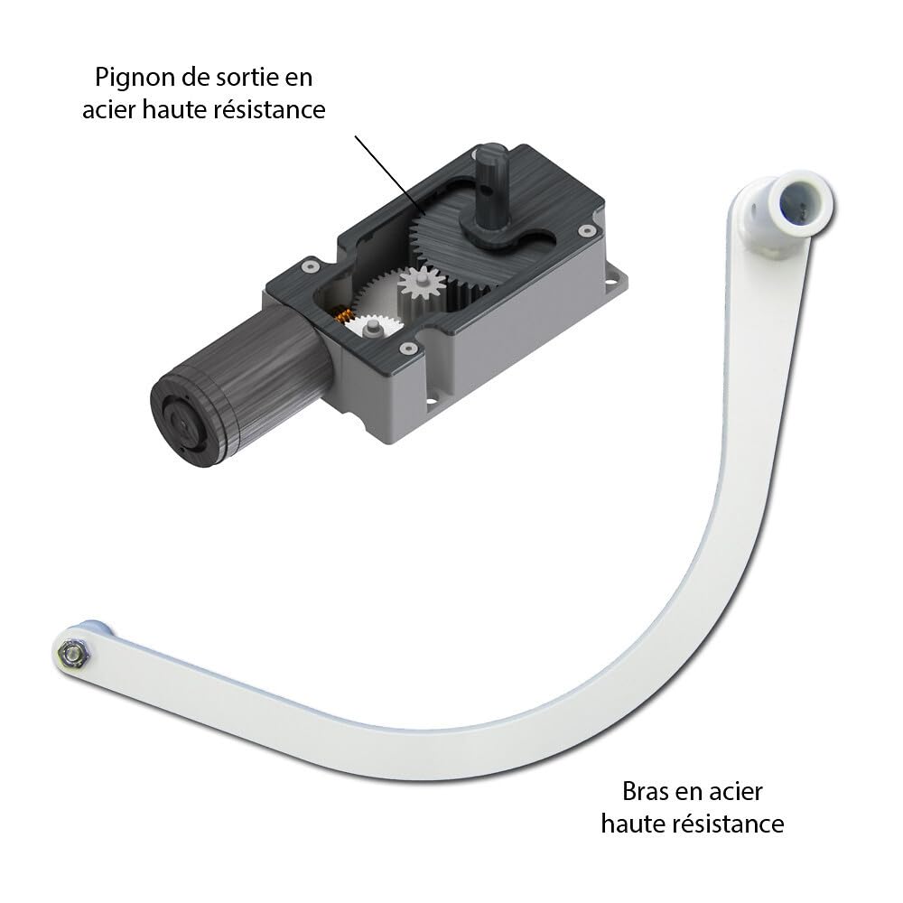 Motorisation SLID'UP WINEO radio pour volet 2 battants - baie 0,8 à 1,5 m - blanc