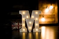 Vista 389 de Foaky LED Letter Lights Sign Marquee Light Up Letters Sign for Night Light Wedding/Birthday Party Battery Powered Christmas Lamp Home Bar