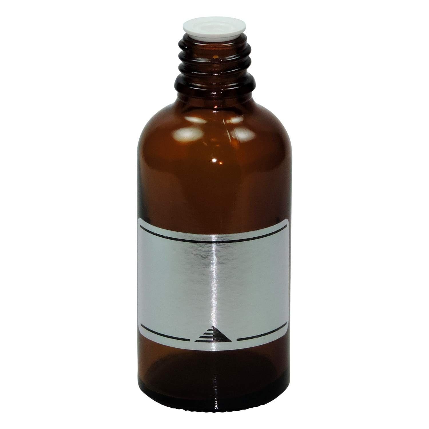 2 x butelka z zakraplaczem 50 ml, butelki medyczne z brązowego szkła, wyprodukowane w Niemczech, nie zawiera BPA, w zestawie etykiety do opisywania