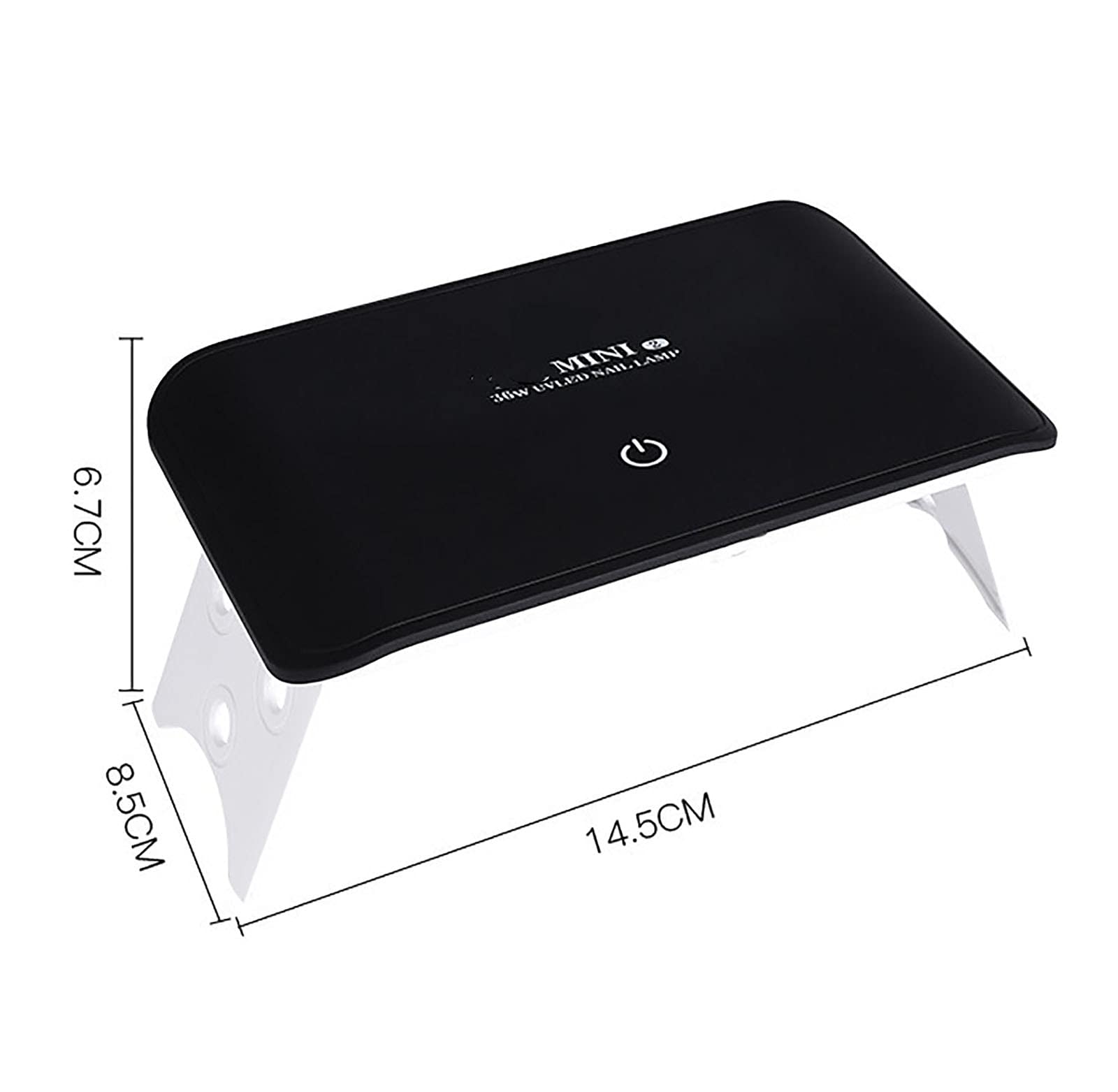 Secador de Uñas con Pantalla Táctil Plegable Lámpara UV Portátil de 36W Lámparas en Forma de Arco de Esmalte de Uñas para Herramientas de Manicura de Arte de Uñas USB