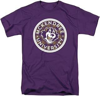 LOGOVISION Official Collegiate Distressed Plaid Badge Short Sleeve Unisex for Men & Women Cotton T Shirt Collection 2