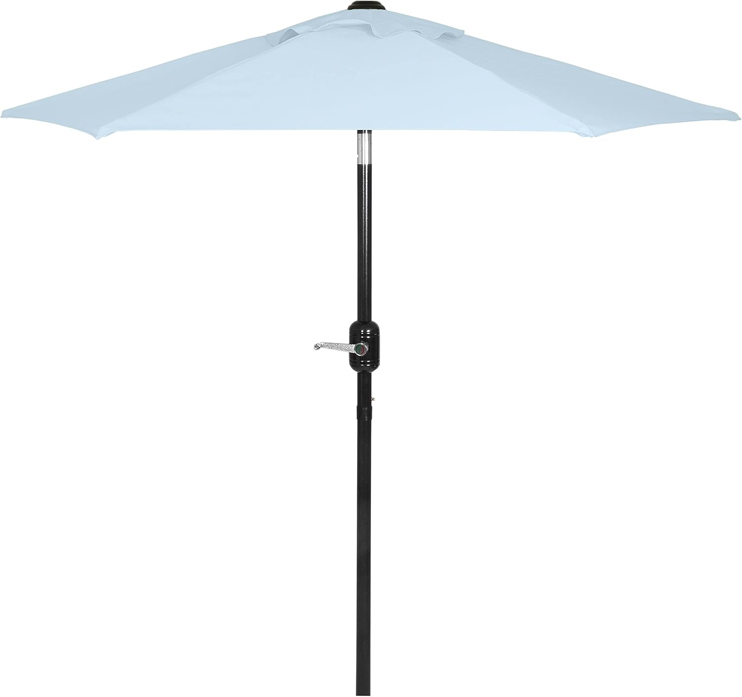 6 Ft Outdoor Patio Umbrella with Aluminum Pole, Easy Open/Close Crank