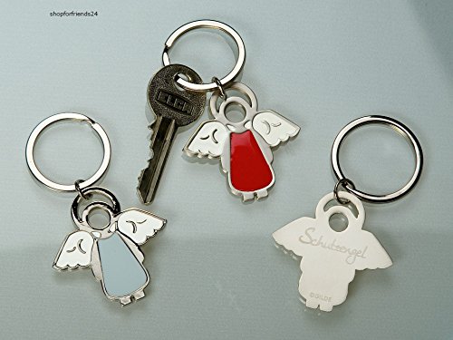 Preisvergleich Produktbild GILDE -Schlüsselanhänger Schlüsselhalter Schutzengel Engel rot - NEU