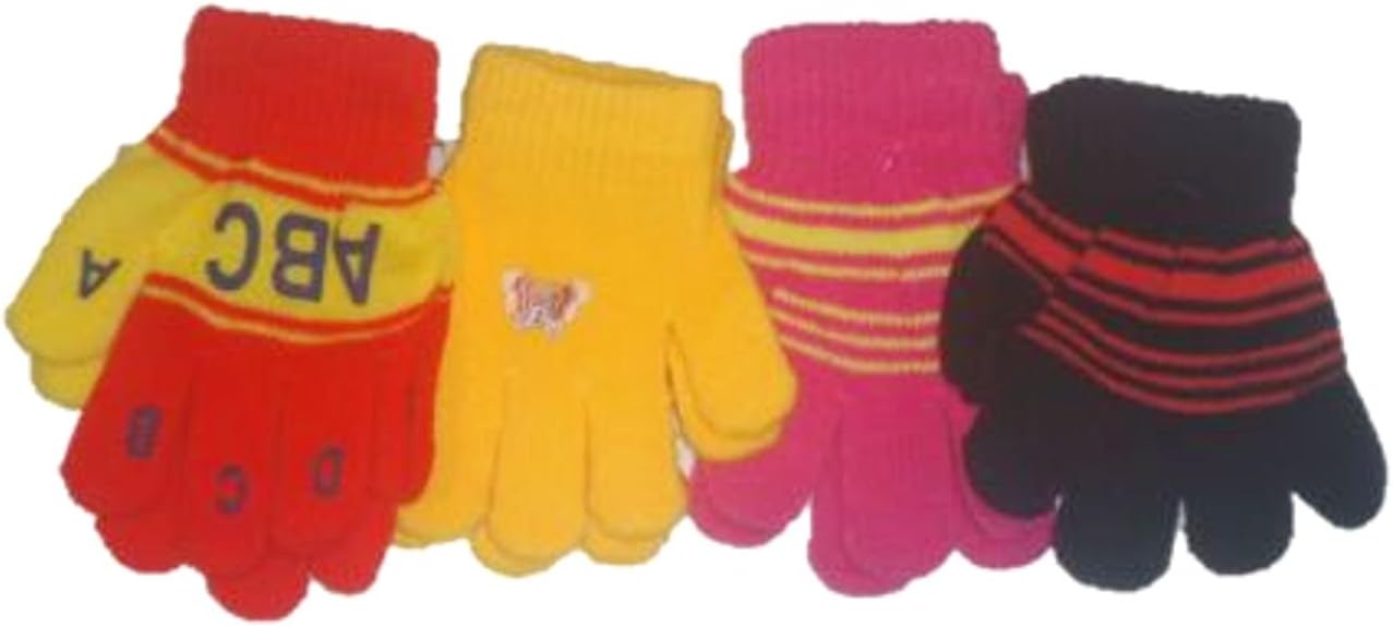 Four Pairs Magic Gloves for Infants and Toddlers Ages 1-3 Years