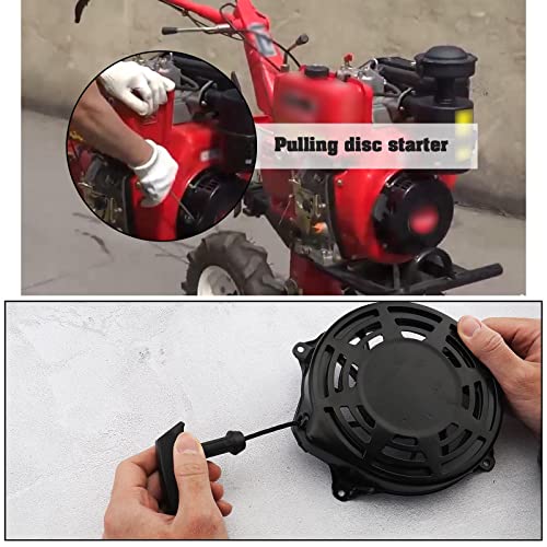 eMagTech Recoil Starter 497598 493295 497680 Compatible with Briggs & Stratton 099772 099777 110600 111600 120600 120H00 120K00 121600 Pull Start Assembly - Image 3