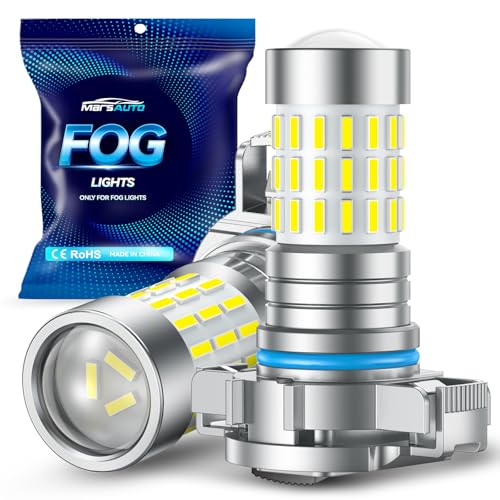 Marsauto 5202 LED Fog Light Bulbs, 10,000 lumens 6000K Cool White, 48 Chips DRL...