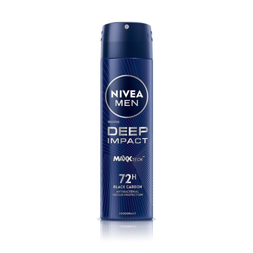 NIVEA MEN Deep Impact Freshness Deodorant Spray - For MEN, 150 ml