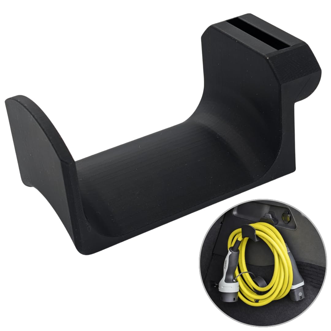 Ladekabelhalter für VW ID-Modelle & Cupra Born | Typ 2 Kabelhalter für Kofferraum | ID.3, ID.4, ID.5, ID.7 + Cupra Born Zubehör/Accessoire | Ladekabel Halterung Typ 2