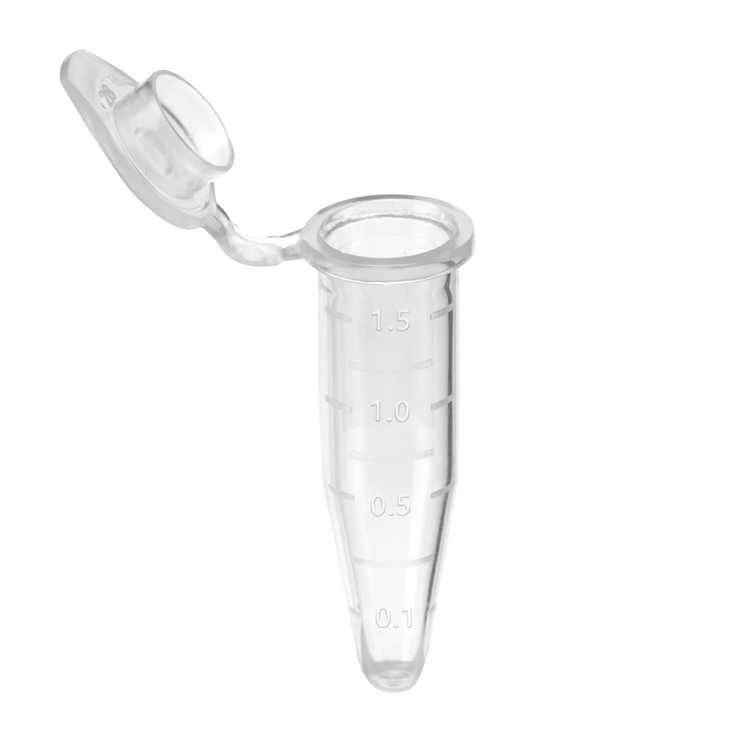 500PCS Biologix 1.5ml Microcentrifuge Tubes with Universal Cap (Non-Safe Lock Cap), Graduated Conical Micro Centrifuge Small Vials Without Leakage for Lab Use, Sample Storage