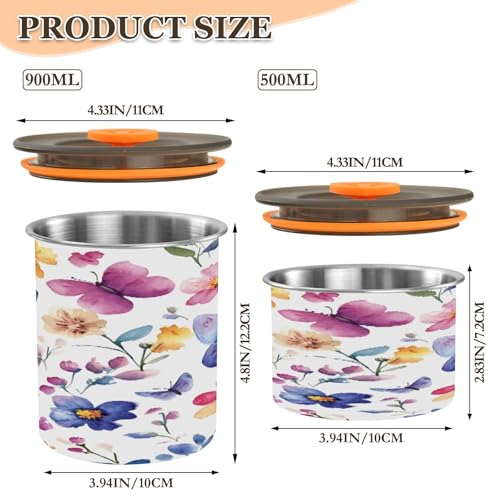 Envase hermético para café de acero inoxidable 500 ml miniatura 2