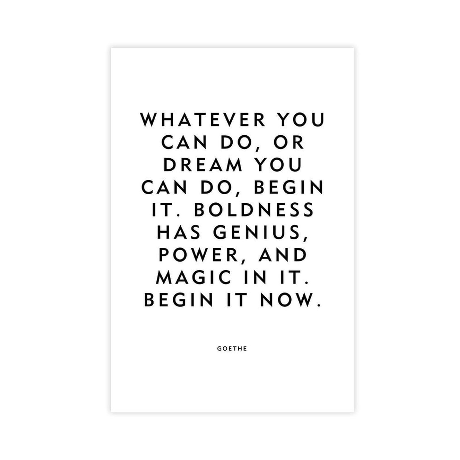 ELKPDOE Begin It Now Poster Motivational Quotes