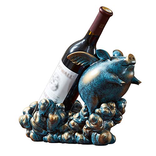 LDLL Casier à Vin DéCoration Porc Porte-Bouteilles Cover