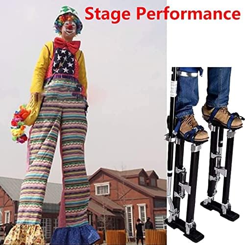 Adjustable 18"-30" Aluminum Drywall Stilts - Lightweight Lifts for Painters, Cleaners, and Contractors - Perfect Tool for Sheetrock Installation and Renovation