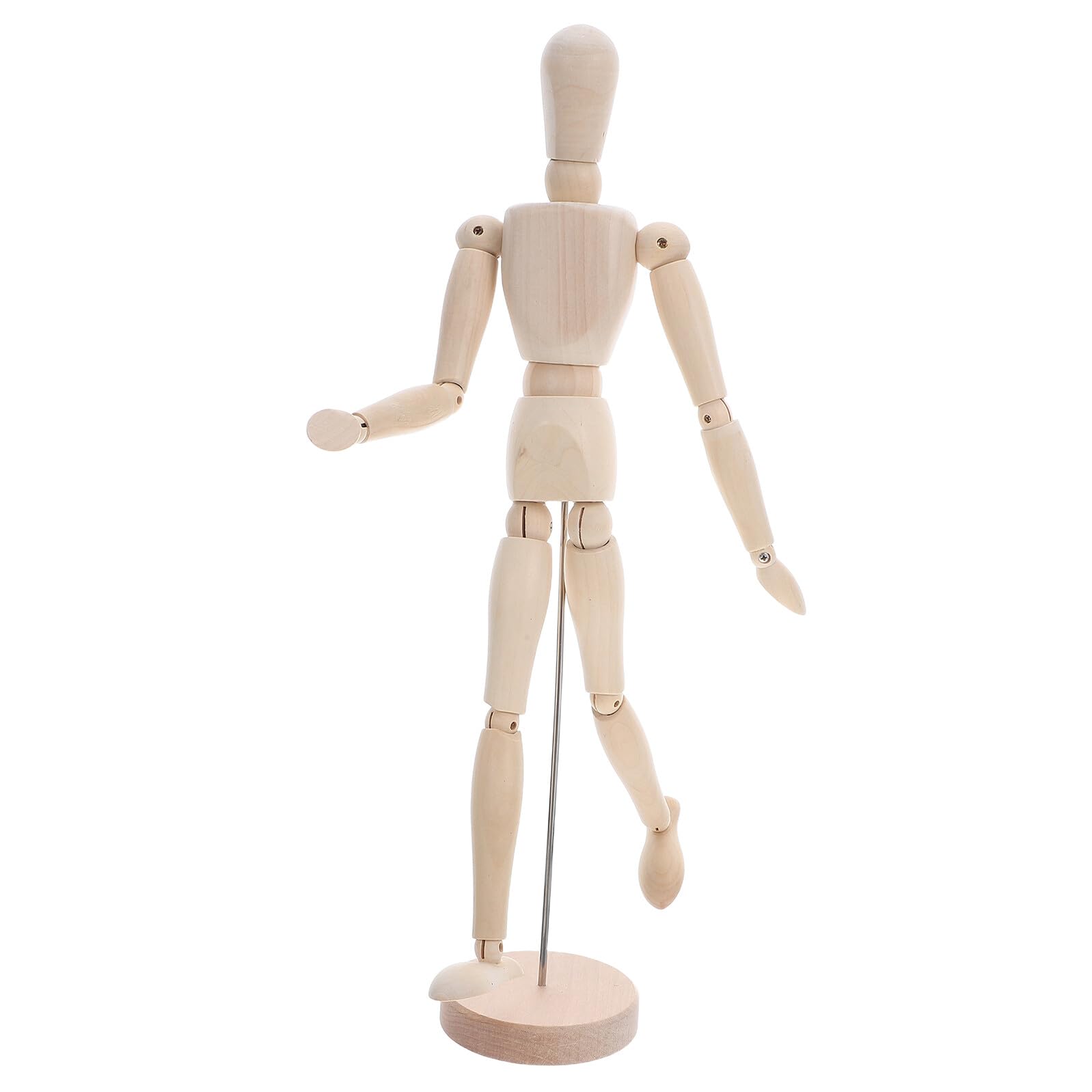 Healifty Mannequin Bois Articulé pour Dessin et Croquis Corps Flexible à Joints Mobiles Modèle Marionnette Bois à Peindre pour Apprentissage Artistique et Décoration Maison Bureau