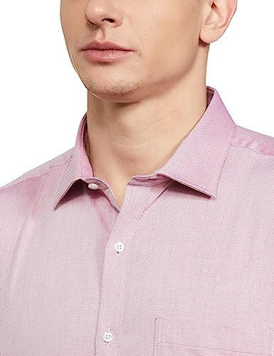 Image of Park Avenue Men's Pure Cotton Structure Pattern Slim Fit Semi Cutaway Collar Full Sleeve Formal Shirt