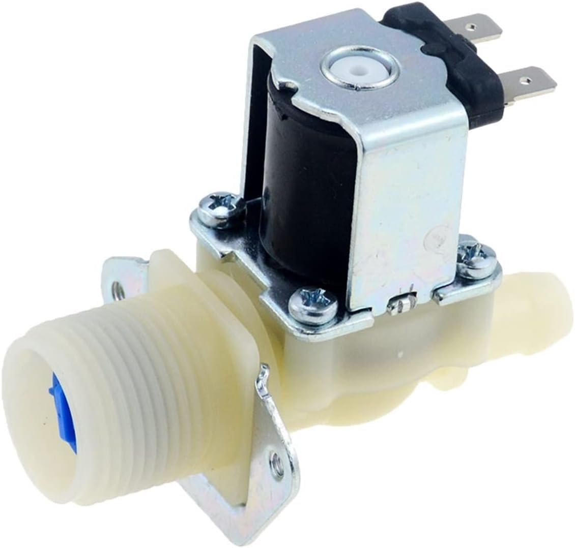 BVUYQAPIG Valve 1PCS 12mm G3/4 Plastic Solenoid Inlet Fill Water Flow Control Normally Closed DC12V DC24V DC36V DC48V AC220V (Voltage : DC 12V)(Onecolor)