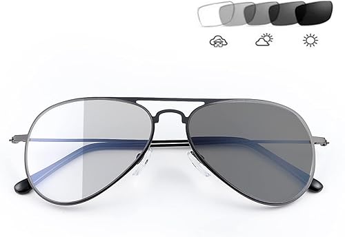 Miniatura 2 de Lentes de lectura fotocromáticos progresivos multienfoque, anti UV, lentes de sol con bloqueo de luz azul para hombres y mujeres