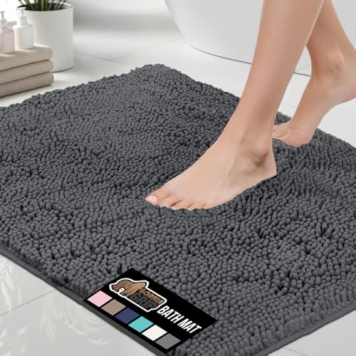 GORILLA GRIP Bath Rug Mat 30x20, Thick Soft Absorbent...
