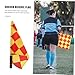 Gogogmee Referee Signal Flag with Comfortable Grip Bright Colors for Visibility for Soccer and Volleyball Officials Easy to Use Linesman Accessory