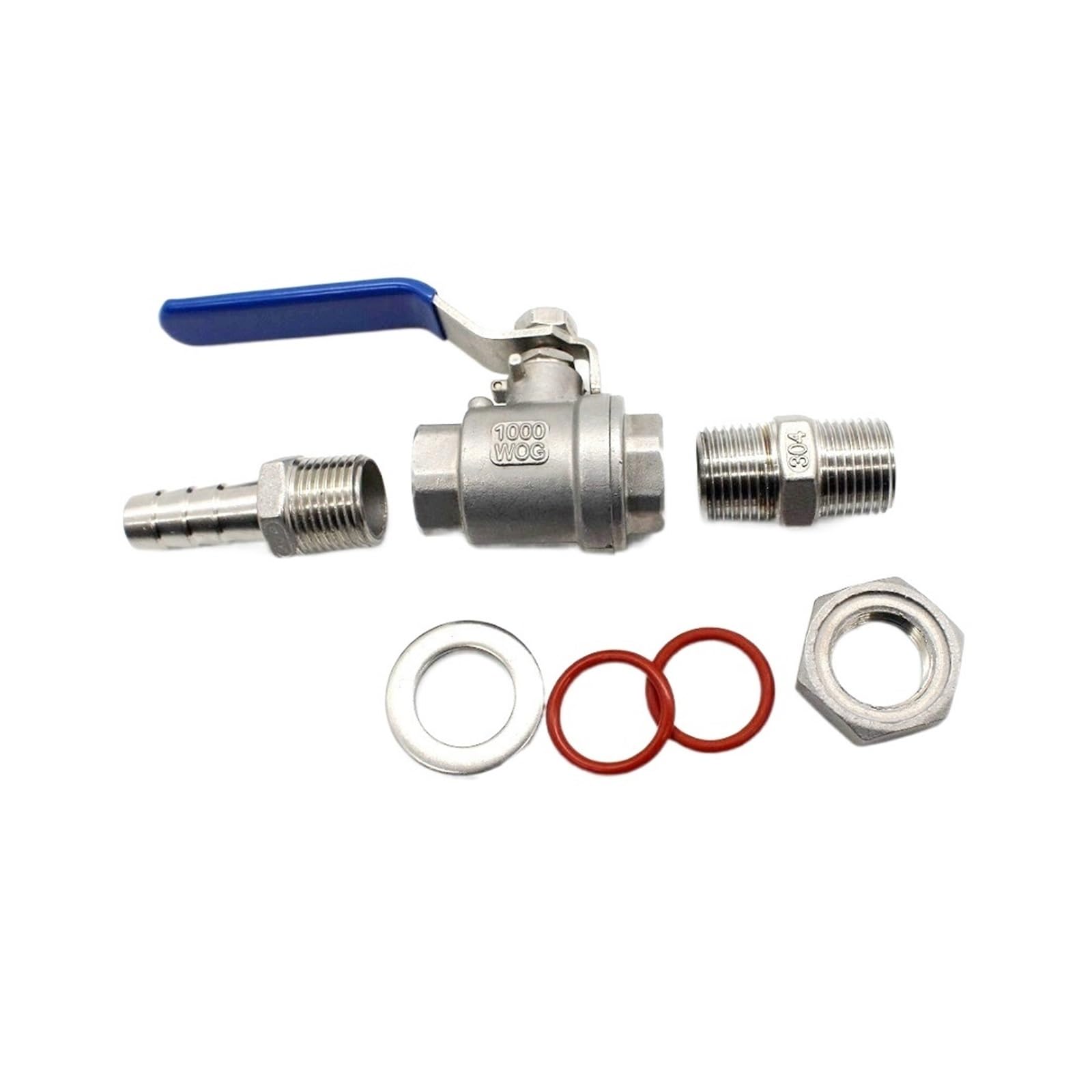 6 Maniglie Per Valvola A Sfera In Acciaio Inox: Rosse E Blu Per Acqua Calda E Fredda, Foro 5x8x2mm Per Rubinetto Esterno - 3