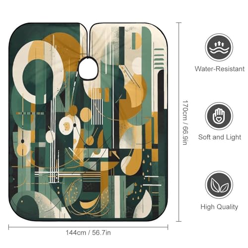 Capa para Corte de Cabello Abstract Painting resistente al agua miniatura 2