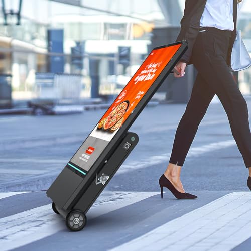 Image of 55 Inch Outdoor Digital Signage Display, 4K UHD LCD, IP55 Waterproof, 1800Nit Auto Adjustment,Remote Control， Split Screen Playback, WiFi, Android OS