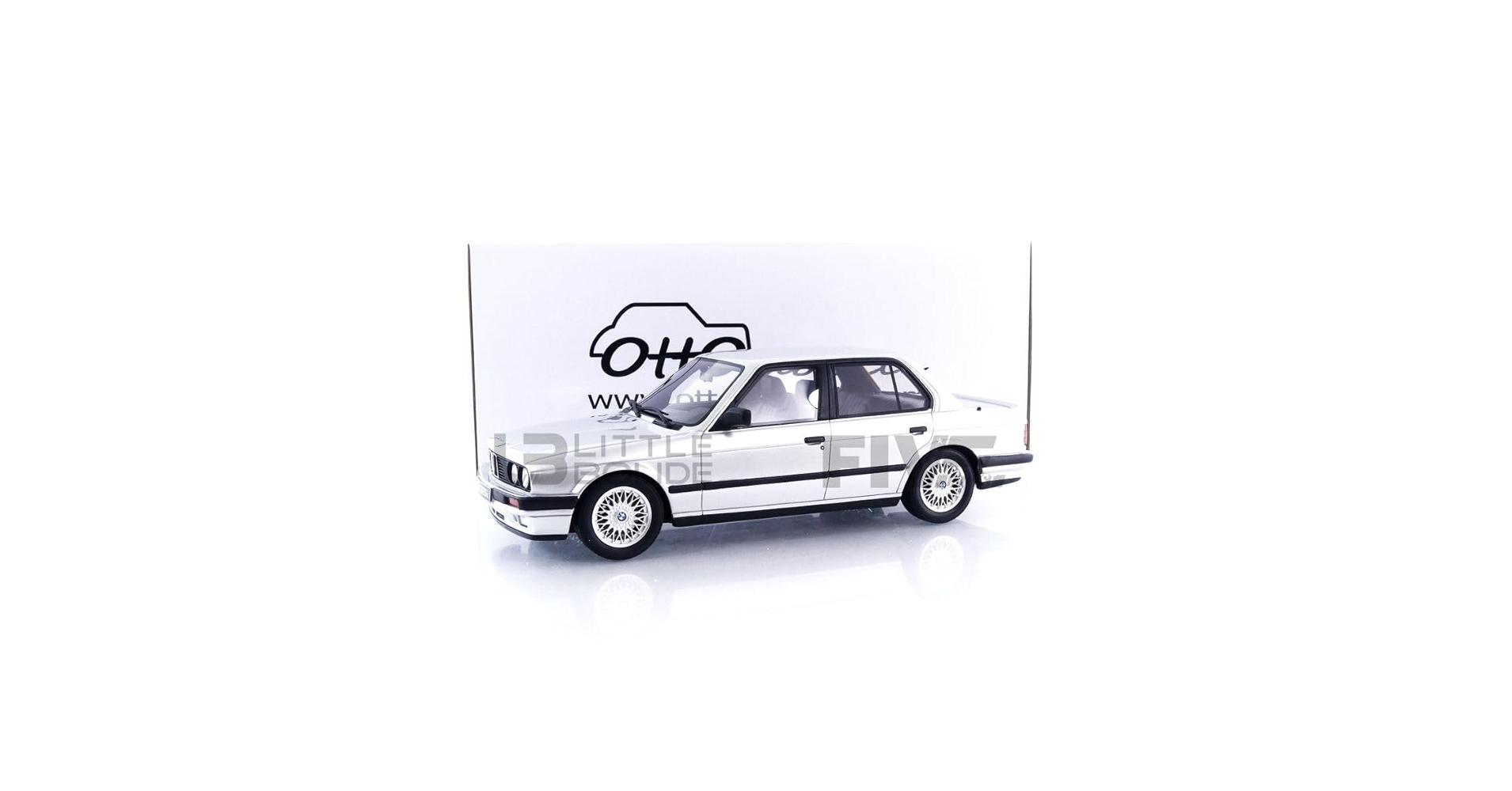 BMW 325i E30 silverミニカー Otto mobile 1/18 KK-Scale 1:18 BMW 325i (E30) M-Paket 2 year 1988 silver