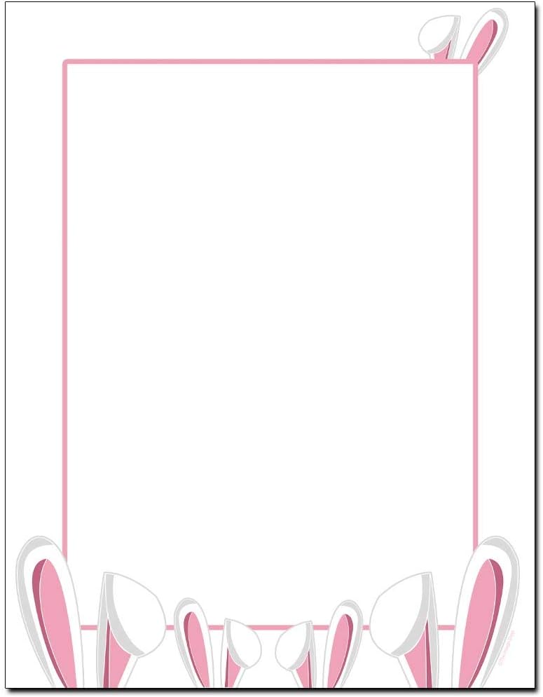 Bunny Ears Easter Letterhead Laser & Inkjet Printer Paper (100 Sheets)